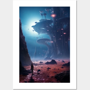 Walking on alien world Posters and Art